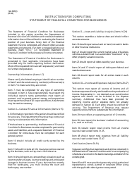 Document preview: Form 12A639 Statement of Financial Condition for Businesses - Kentucky
