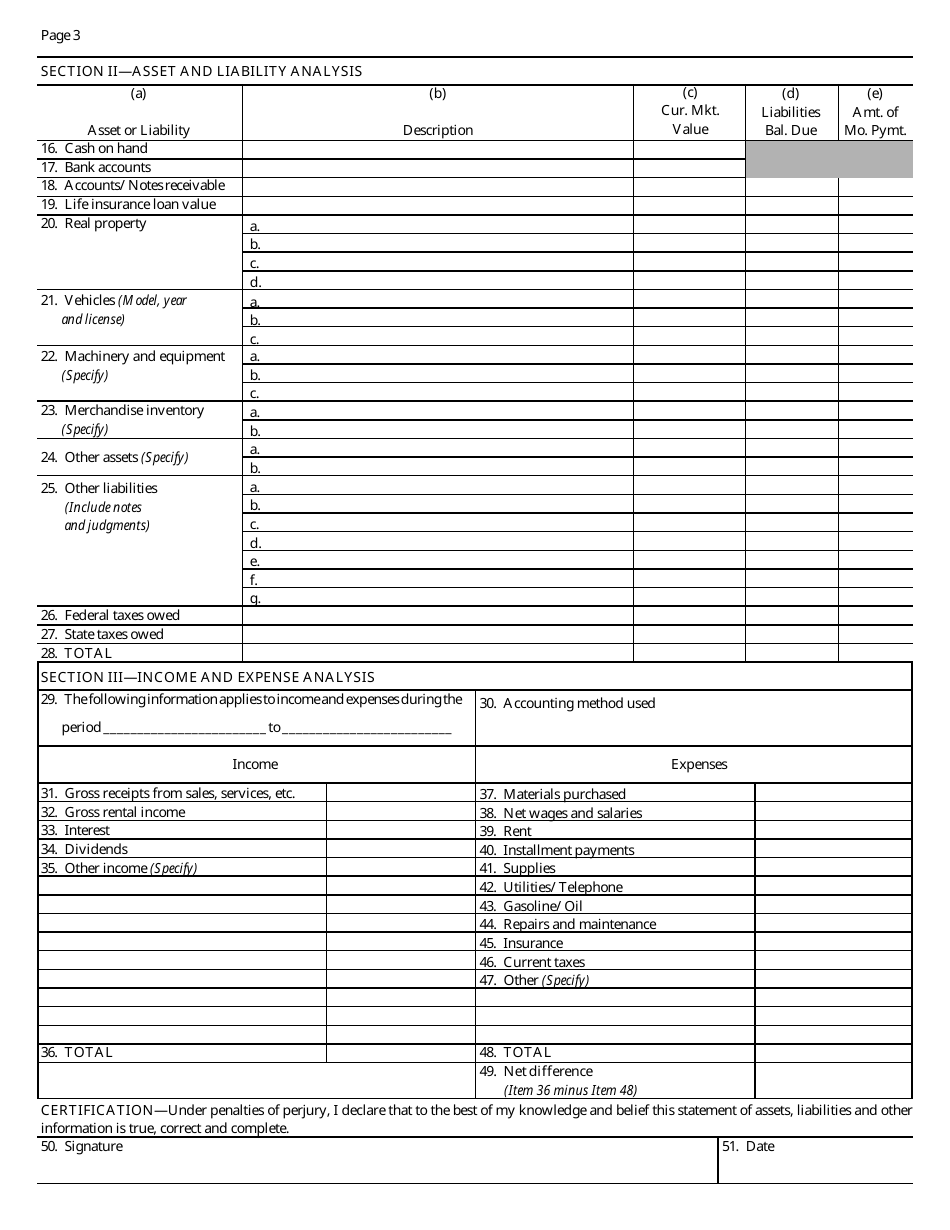 Form 12A639 Statement of Financial Condition for Businesses - Kentucky, Page 4