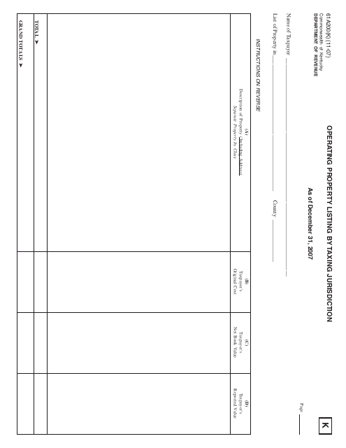 Form 61A200(K)  Printable Pdf