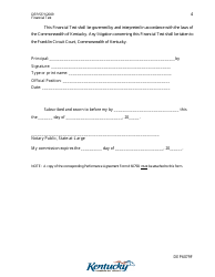Form DEP6079F Financial Self-insurance Test - Kentucky, Page 4