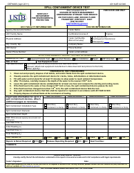 Form DEP4065 &quot;Spill Containment Device Test&quot; - Kentucky