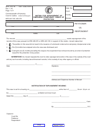 Document preview: Form AOC-275.18 Motion for Expungement of Emergency/Temporary Order of Protection - Kentucky