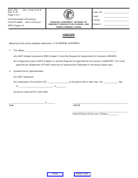 Form AOC-350 Financial Statement, Affidavit of Indigency, Request for Counsel and Order (Criminal Cases) - Kentucky, Page 3