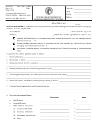 Form AOC-852 &quot;Petition for Appointment of Guardian/Conservator for Minor&quot; - Kentucky