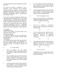 Instructions for Application for Approval of Emissions of Air Pollutants - Louisiana, Page 3