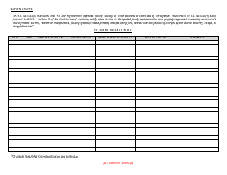 Louisiana Victim Notice and Registration Form - Louisiana, Page 8