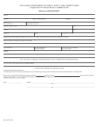 Document preview: Form DPSLP8007 Installation Report - Louisiana