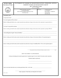 Form SS502 Statement of Change of Registered Office, Principal Office, and/or Change of Registered Agent (By Corporation) - Louisiana, Page 2
