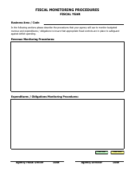 Document preview: Fiscal Monitoring Procedures - Arkansas