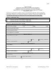 Application for Continuing Education Course Approval or Renewal - Florida, Page 4