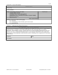 Application for Continuing Education Course Approval or Renewal - Florida, Page 5