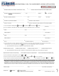 Document preview: Form HSMV85008 International Fuel Tax Agreement License Application - Florida
