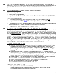 Form HSMV85103 Original Applicant Checklist - International Registration Plan - Florida, Page 2