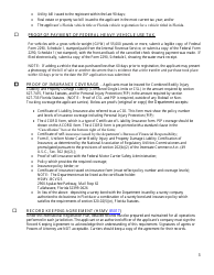 Form HSMV85103 Original Applicant Checklist - International Registration Plan - Florida, Page 3