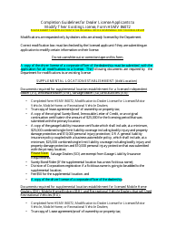 Form HSMV86072 Modification to Dealer License for Licensed Motor Vehicle, Mobile Home, or Recreational Vehicle Dealers - Florida, Page 2