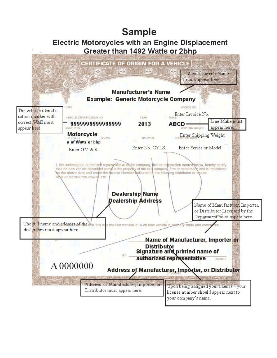 Form HSMV84256 Application for a License as a Motor Vehicle or Recreational Vehicle Manufacturer, Importer, or Distributor or a Mobile Home Manufacturer - Florida, Page 18