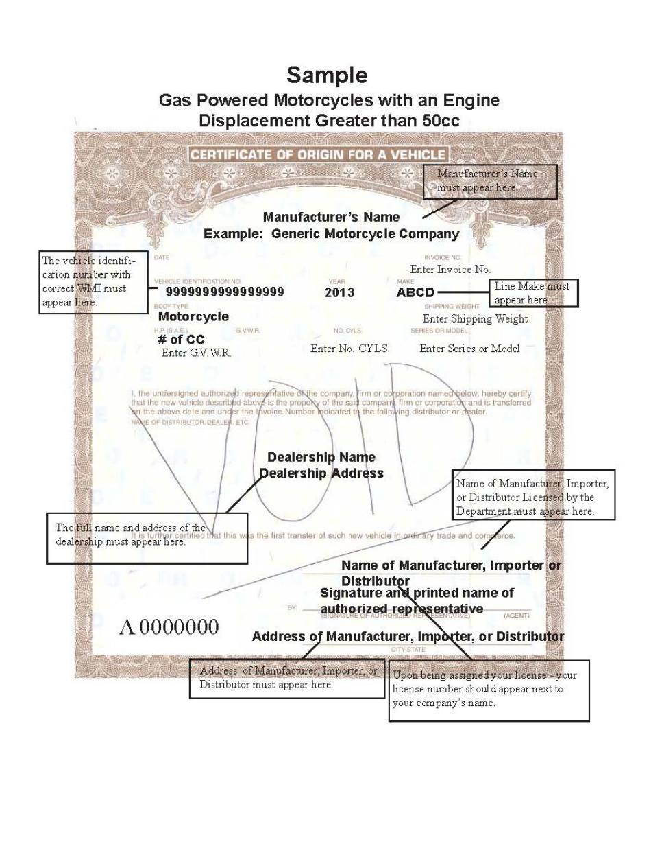 Form HSMV84256 Application for a License as a Motor Vehicle or Recreational Vehicle Manufacturer, Importer, or Distributor or a Mobile Home Manufacturer - Florida, Page 19