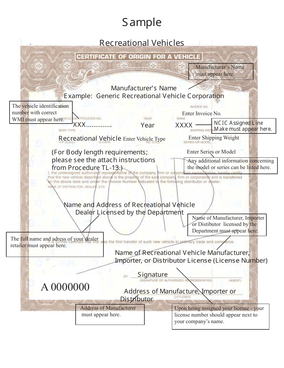 Form HSMV84256 Application for a License as a Motor Vehicle or Recreational Vehicle Manufacturer, Importer, or Distributor or a Mobile Home Manufacturer - Florida, Page 24