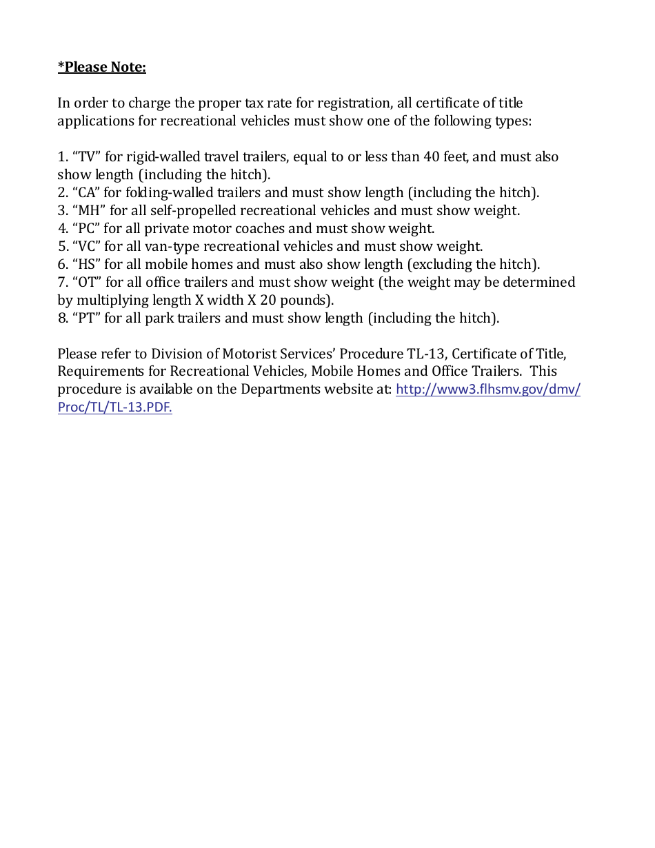 Form HSMV84256 Application for a License as a Motor Vehicle or Recreational Vehicle Manufacturer, Importer, or Distributor or a Mobile Home Manufacturer - Florida, Page 25