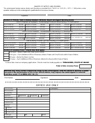Small Grains, Potatoes or Dry Beans License Application/Renewal Form - Maine, Page 2