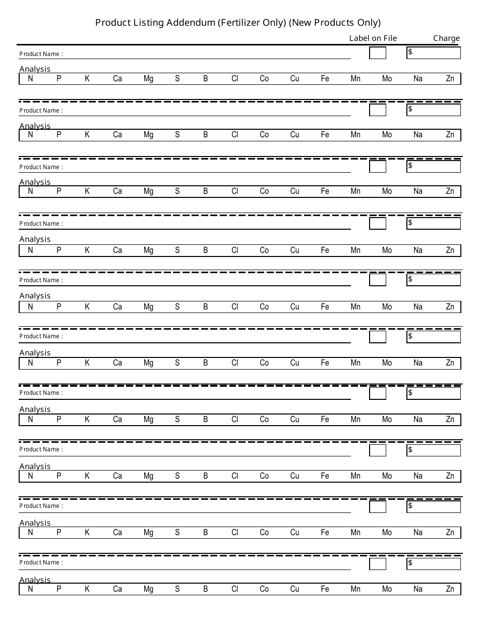 Feed, Seed  Fertilizer Registration Application Form - Maine, Page 5