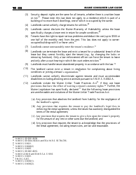 Attorney General&#039;s Model Landlord-Tenant Lease - Maine, Page 22