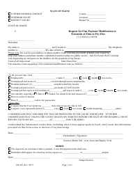 Document preview: Form CR-228 Request for Fine Payment Modification or Extension of Time to Pay Fine - Maine