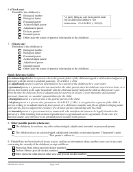 Form FM-006 Compliant for Determination of Parentage, Parental Rights &amp; Responsibilities, Child Support - Maine, Page 2
