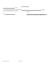 Form FM-006 Compliant for Determination of Parentage, Parental Rights &amp; Responsibilities, Child Support - Maine, Page 4
