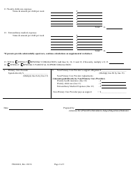 Form FM-040-S Child Support Worksheet - Maine, Page 2
