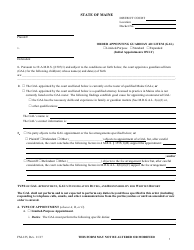 Form FM-125 &quot;Order Appointing Guardian Ad Litem&quot; - Maine