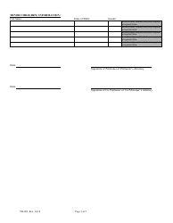 Form PB-005 Adoption, Guardianship of a Minor, and Name Change Fm Summary Sheet - Maine, Page 3