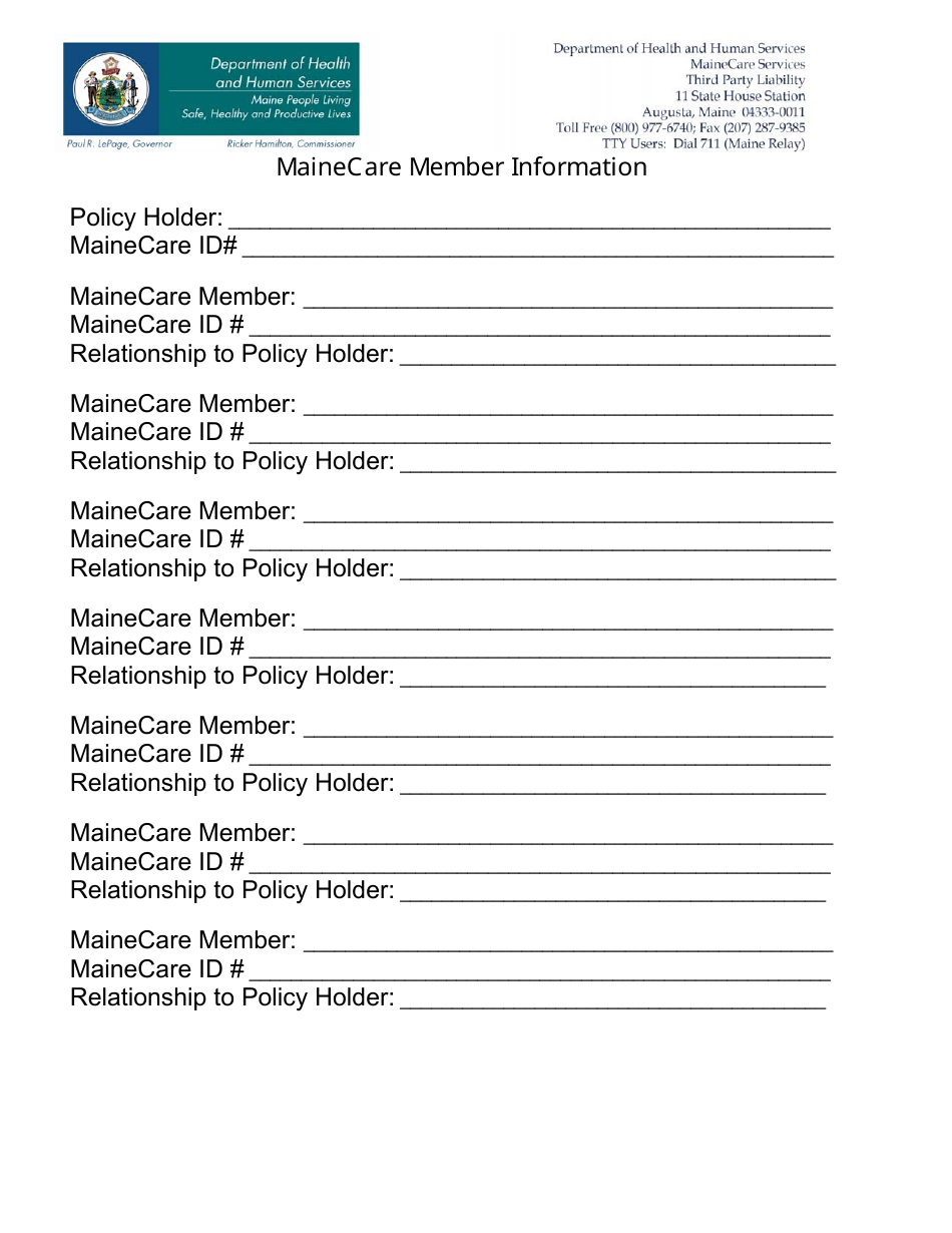 Private Health Insurance Premium (Phip) Application Form - Maine, Page 4