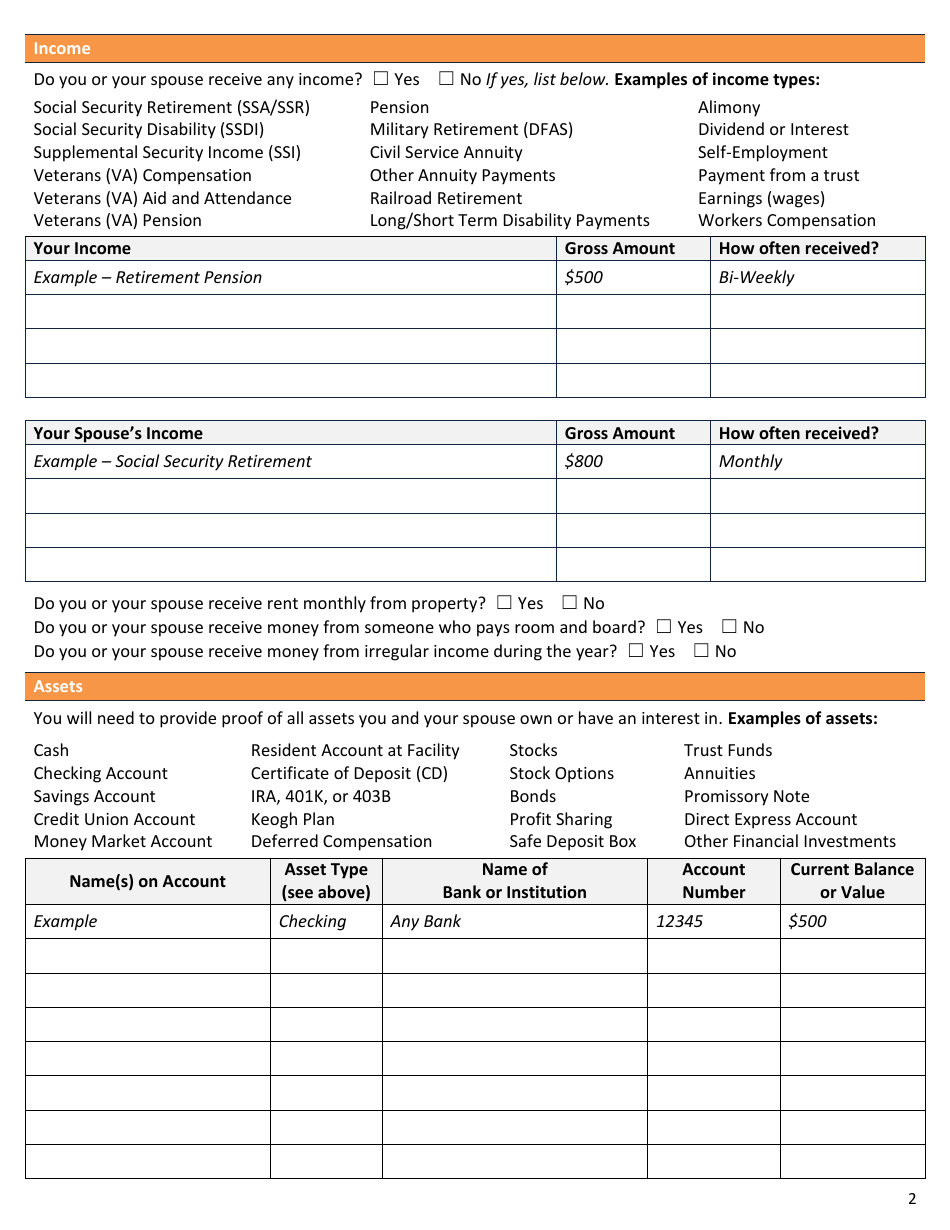Form OFI NHW01 Application for Long Term Care Mainecare - Maine, Page 4