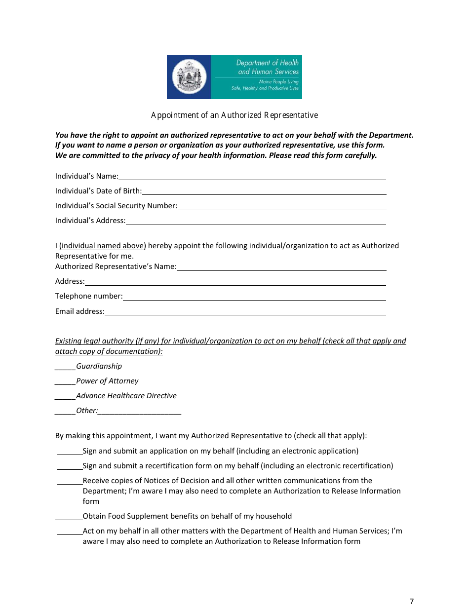 Form OFI NHW01 Application for Long Term Care Mainecare - Maine, Page 9