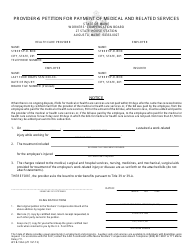 Document preview: Form WCB-190A Provider's Petition for Payment of Medical and Related Services - Maine