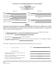 Form WCB-211 &quot;Petition to Terminate Benefit Entitlement&quot; - Maine