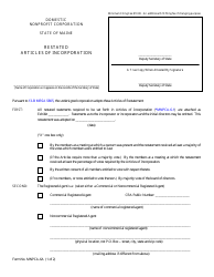 Form MNPCA-6A Restated Articles of Incorporation - Maine