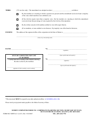 Form MNPCA-9 Articles of Amendment - Maine, Page 2