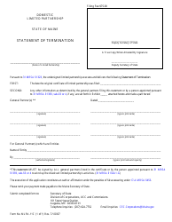 Document preview: Form MLPA-11C Statement of Termination - Maine