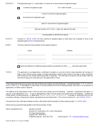 Form MLPA-12-1 &quot;Application for Certificate of Authority to Transact Business Pursuant to 31 Mrsa Section 1412 to Accompany Application for Transfer of Authority&quot; - Maine, Page 2