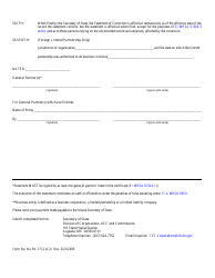 Form MLPA-17 Statement of Correction - Maine, Page 2