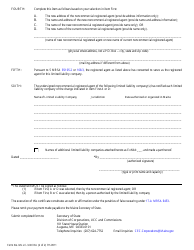 Form MLLC-3-NCRA Statement of Appointment or Change of Noncommercial Registered Agent (For Maine or Foreign LLC) - Maine, Page 2