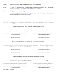 Form MLLC-10 Statement of Merger (Relating to a LLC) - Maine, Page 2