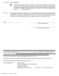 Form MLLC-12 Statement of Foreign Qualification to Conduct Activities - Maine, Page 3