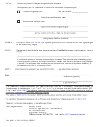 Form MLLC-12A Statement of Change of Foreign Qualification - Maine, Page 2