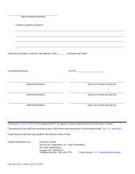 Form MLLC-SOA Statement of Authority (For a Maine LLC) - Maine, Page 2