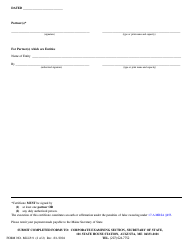 Form MLLP-9 Certificate of Amendment - Maine, Page 2