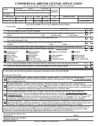 Form MVE-64T Commercial Driver License Application - Maine