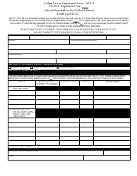 Document preview: Form UCR-2 Unified Carrier Registration Form - Vehicles Operated for the 12-month Period - Maine